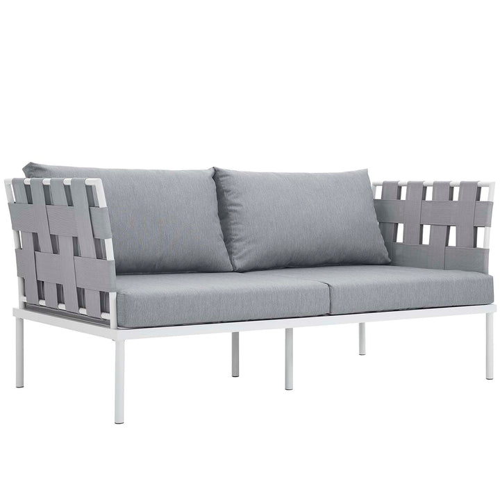 Harbor 5 Piece Outdoor Patio Aluminum Sectional Sofa Set