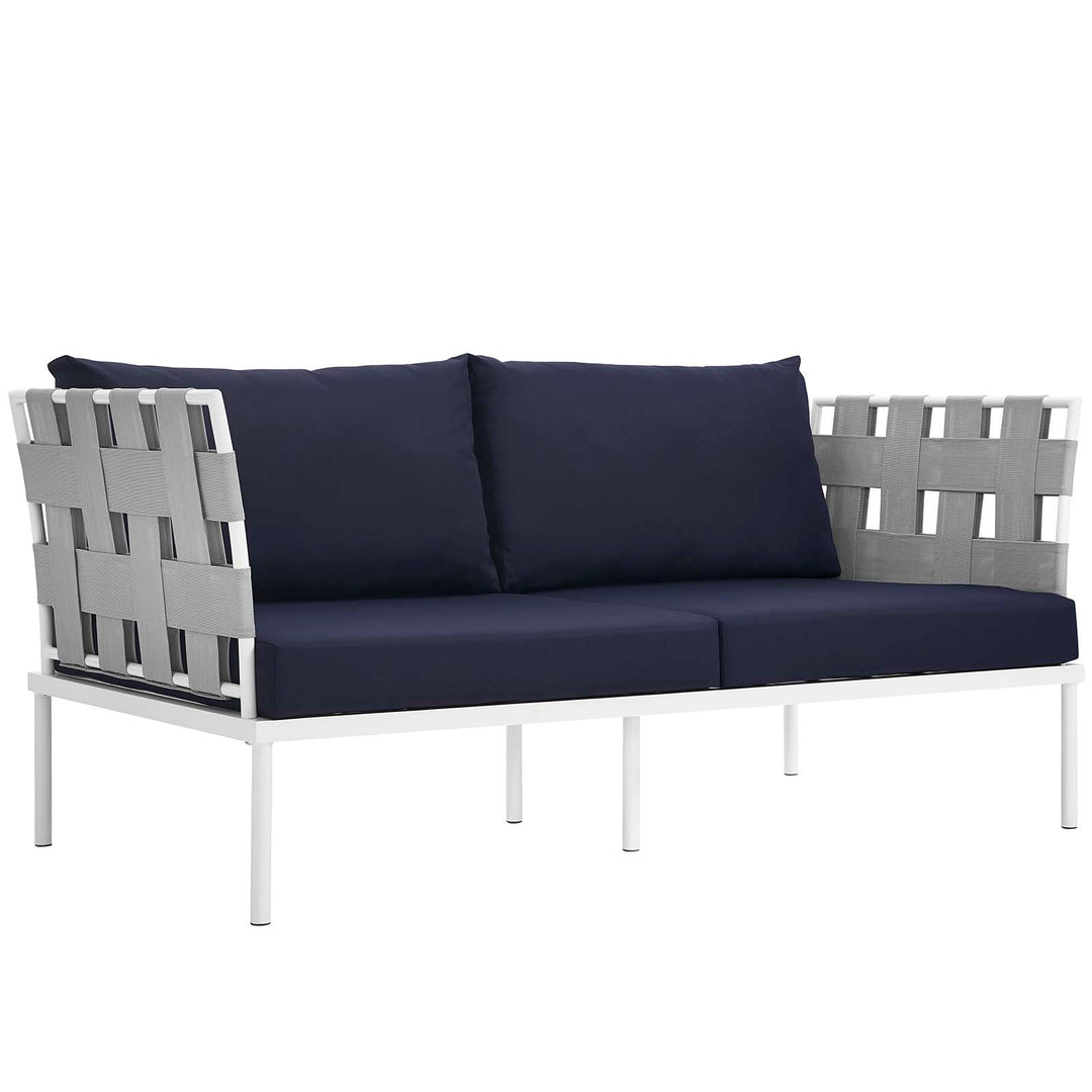 Harbor 5 Piece Outdoor Patio Aluminum Sectional Sofa Set