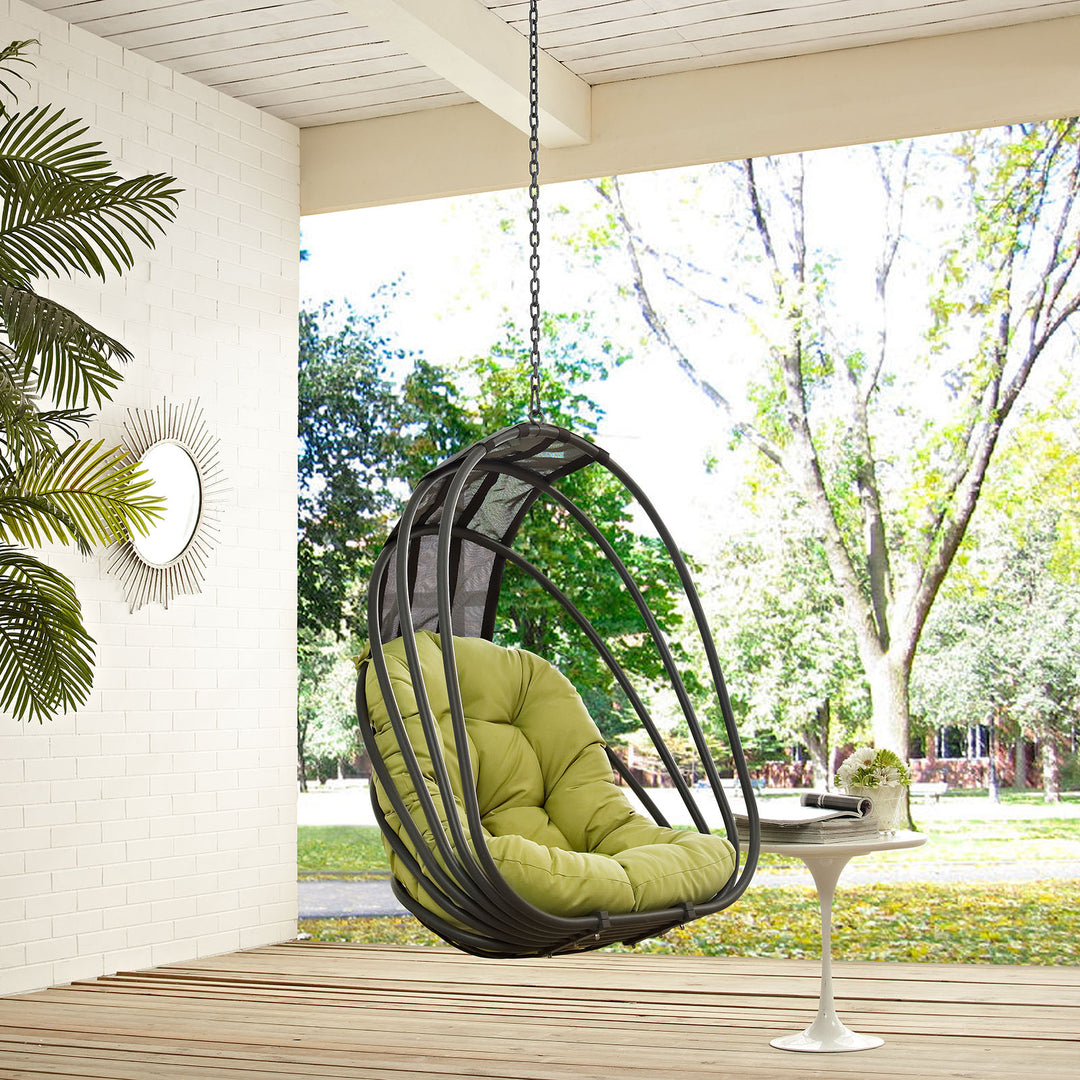 Wanderer's Woven Patio Swing Chair Without Stand