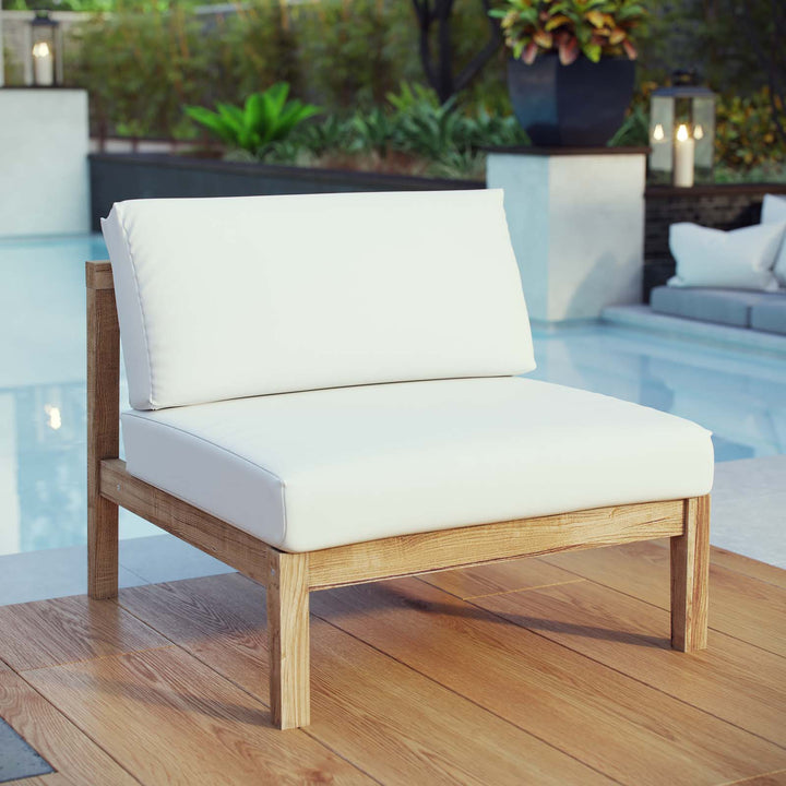 Breeze Outdoor Patio Teak Armless