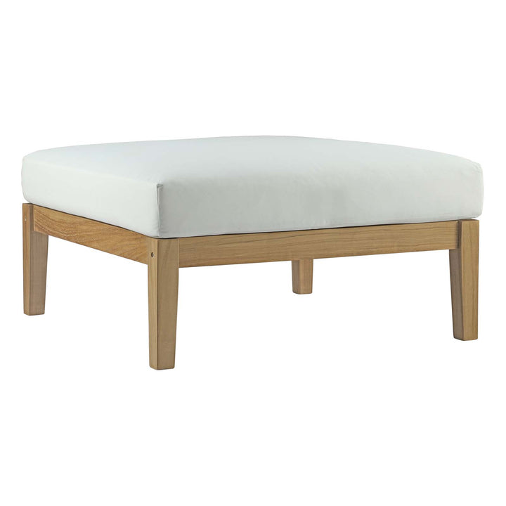 Bayfront Outdoor Patio Teak Ottoman