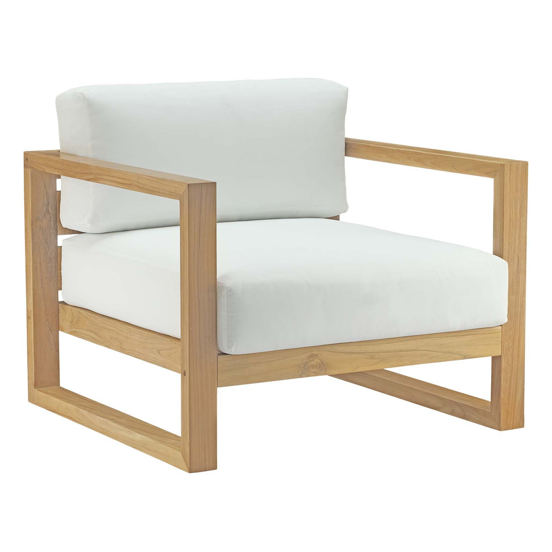 Urbane Outdoor Patio Teak Armchair