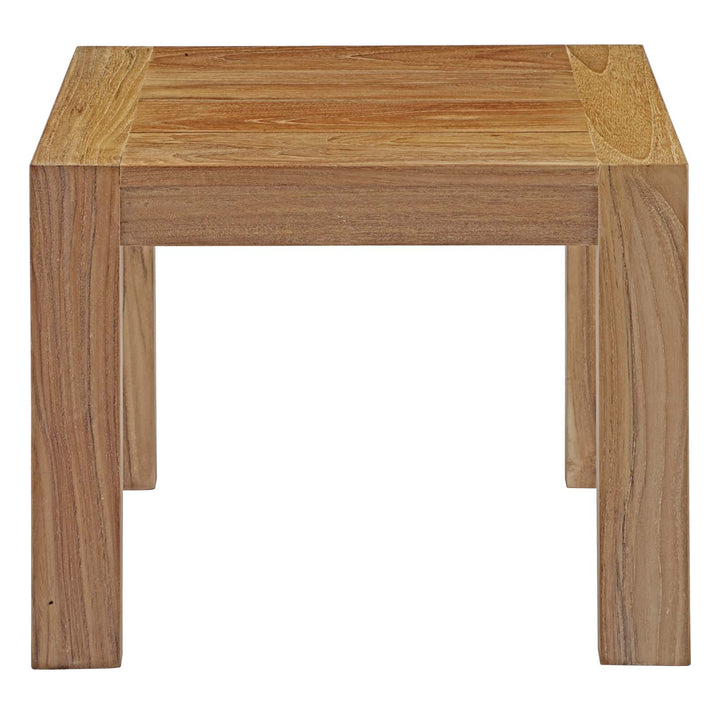 Utopia Outdoor Patio Wood Side Table