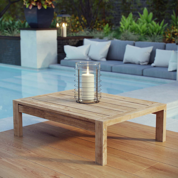 Urban Oasis Patio Wood Coffee Table