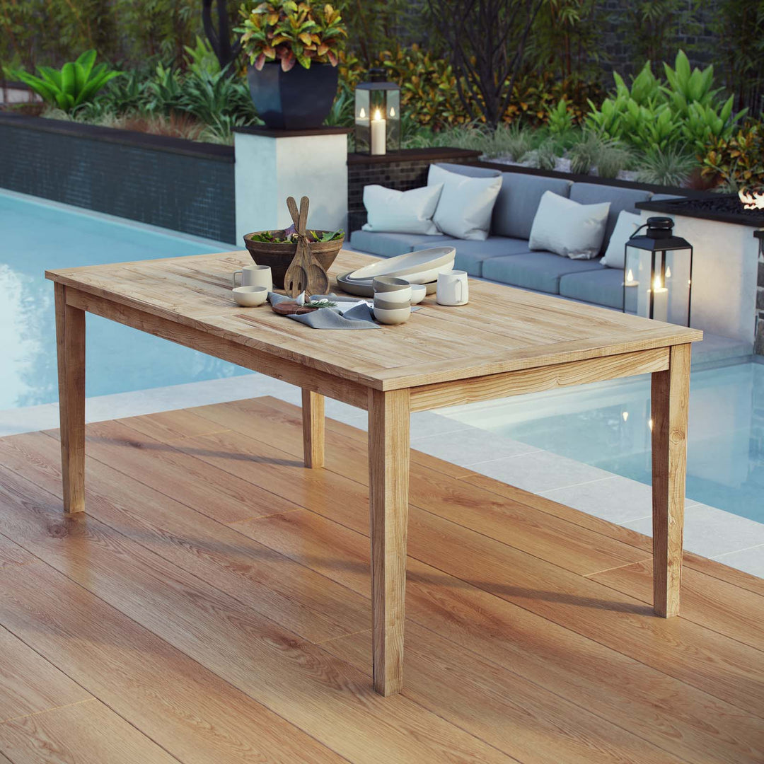 Marina Outdoor Patio Teak Table