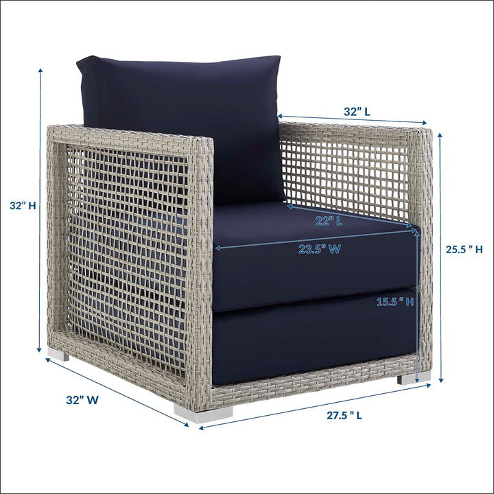 Aria Rattan Outdoor Patio Armchair