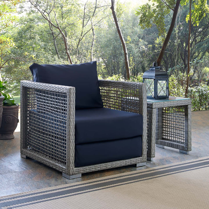 Aria Rattan Outdoor Patio Armchair