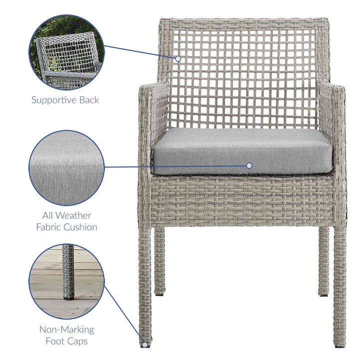 Aria Outdoor Patio Wicker Rattan Dining Armchair