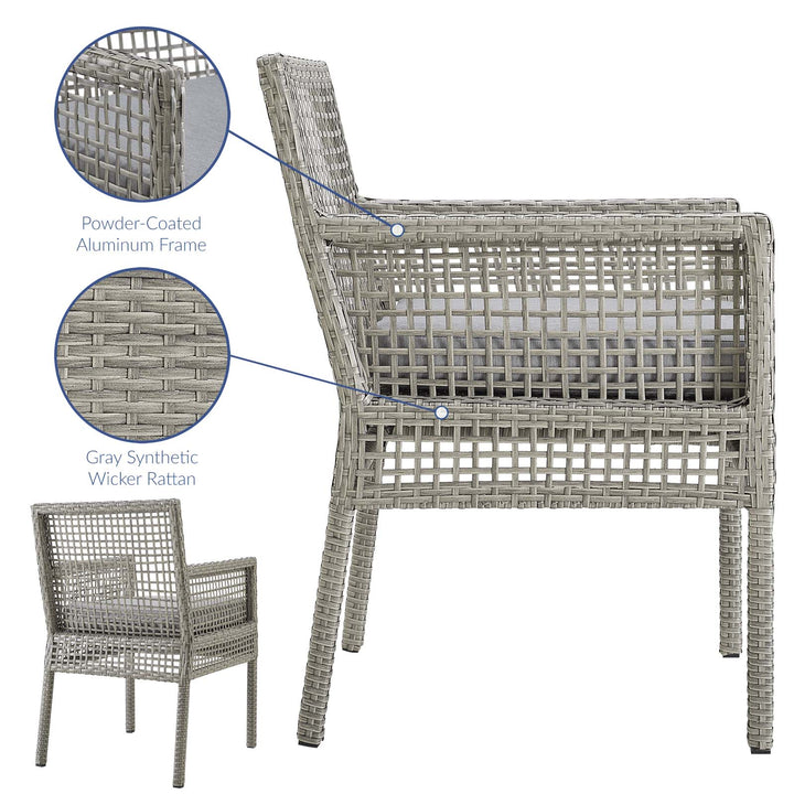 Aria Outdoor Patio Wicker Rattan Dining Armchair