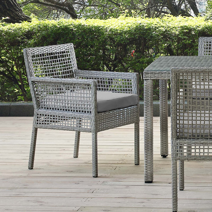 Aria Outdoor Patio Wicker Rattan Dining Armchair