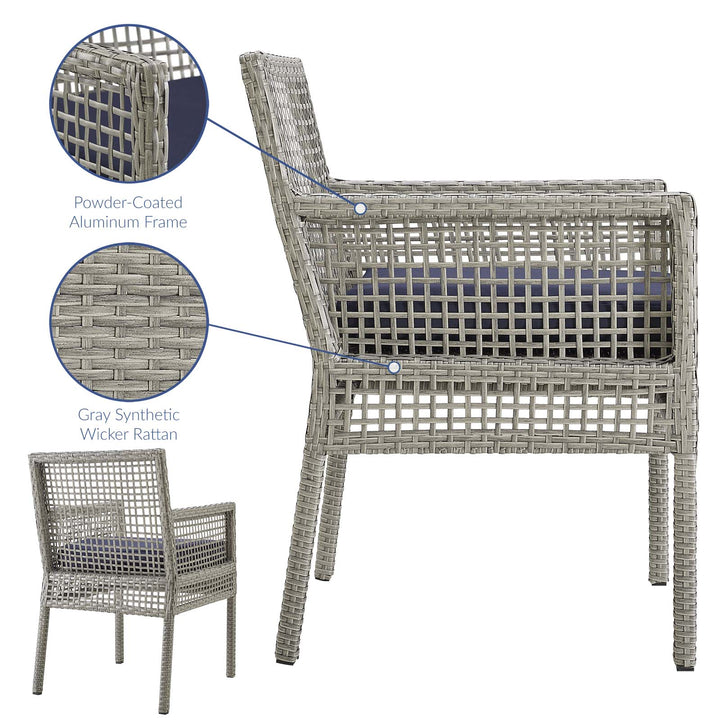 Aria Outdoor Patio Wicker Rattan Dining Armchair