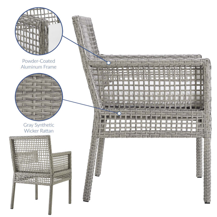 Aria Outdoor Patio Wicker Rattan Dining Armchair