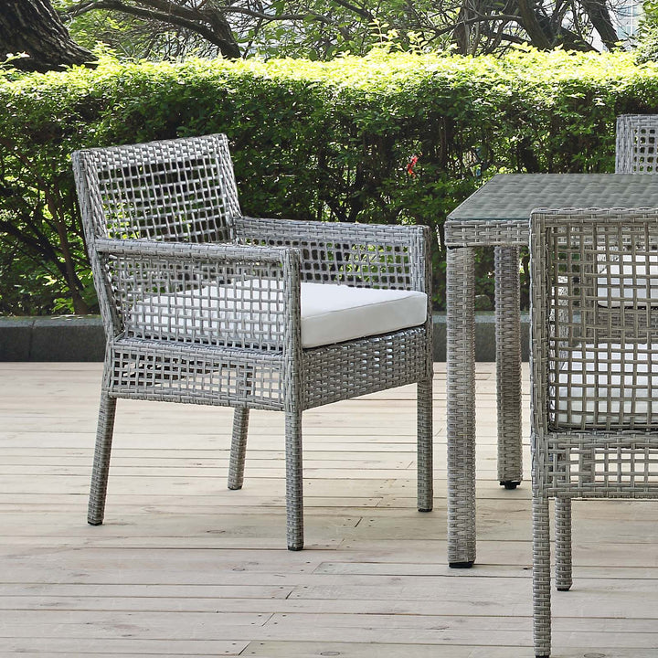 Aria Outdoor Patio Wicker Rattan Dining Armchair