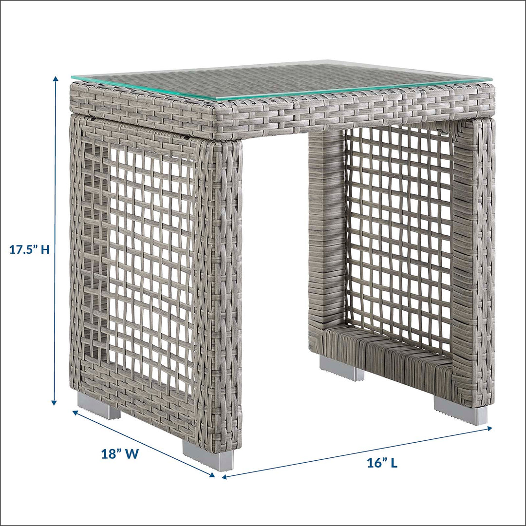 Aria Outdoor Patio Wicker Rattan Side Table