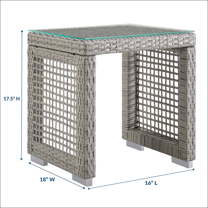 Aria Outdoor Patio Wicker Rattan Side Table