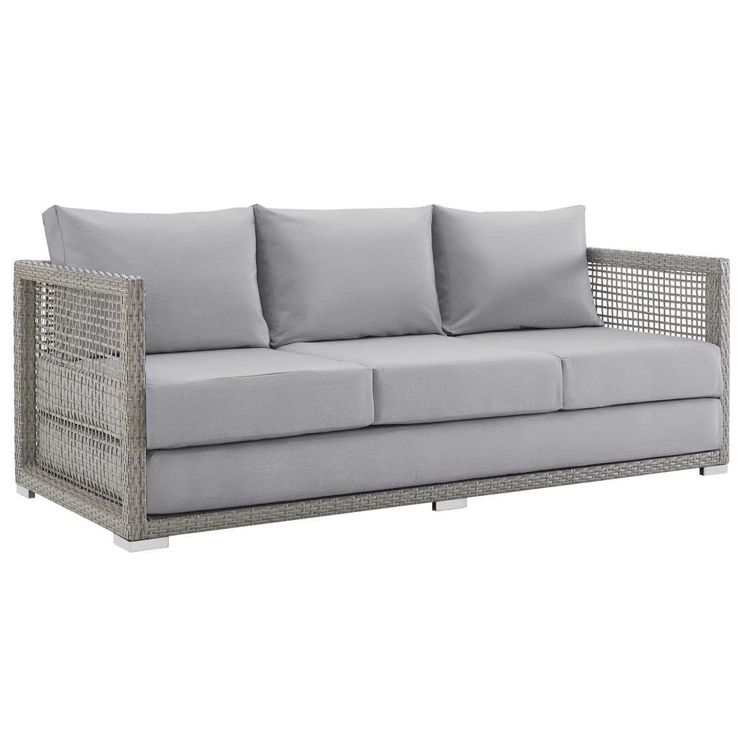 Aria Outdoor Patio Wicker Rattan Sofa