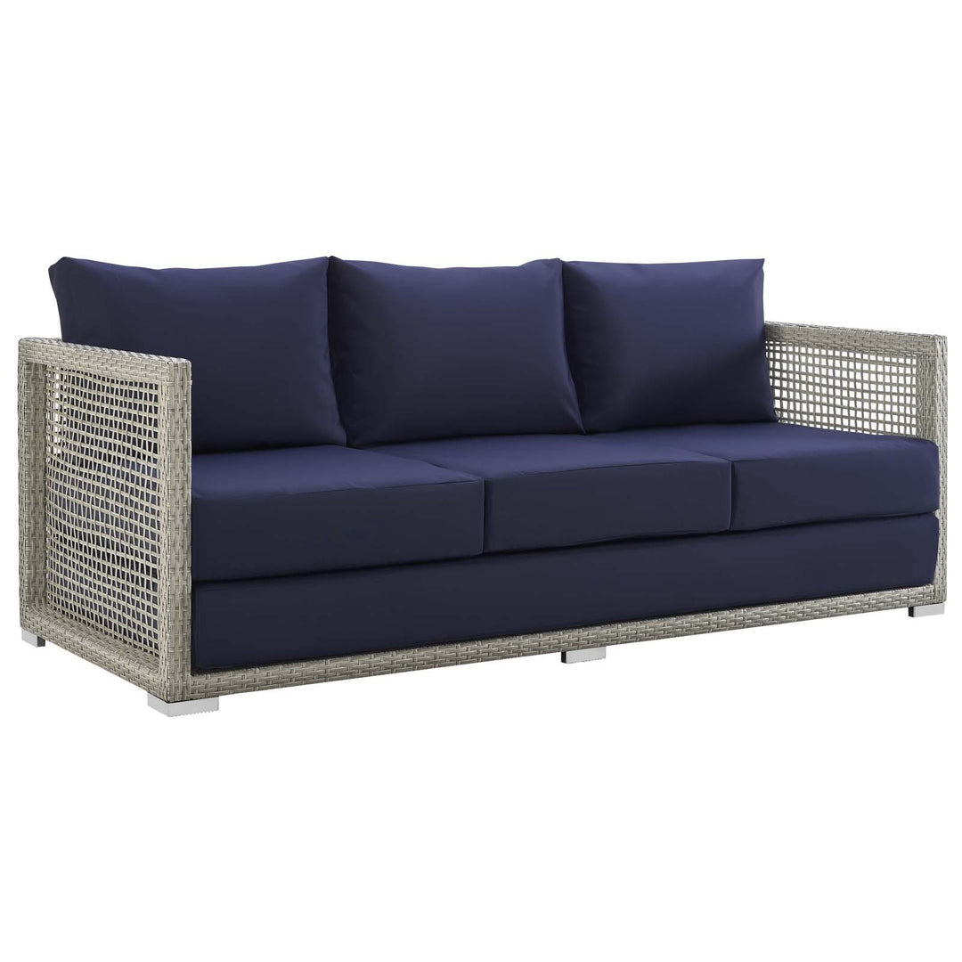 Aria Outdoor Patio Wicker Rattan Sofa