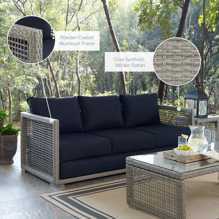 Aria Outdoor Patio Wicker Rattan Sofa