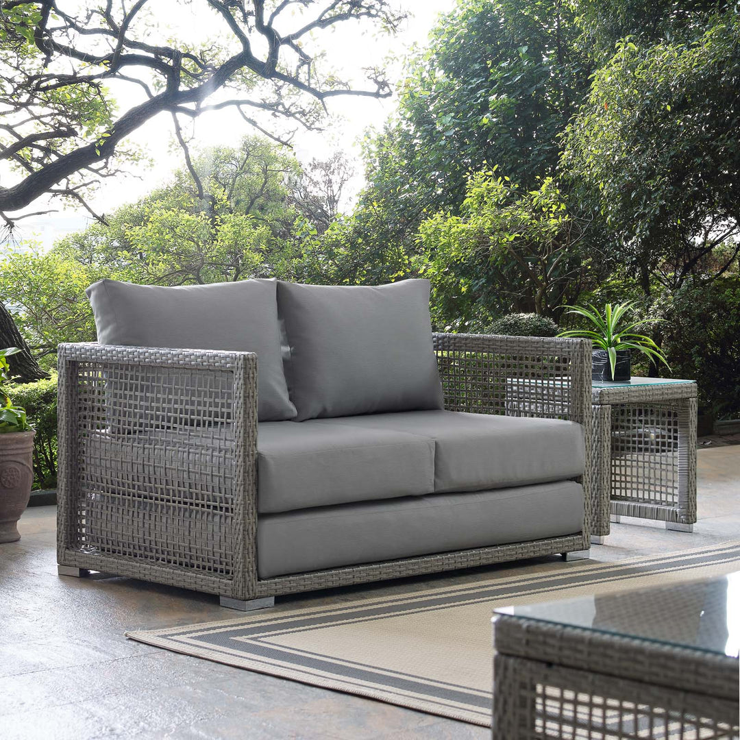 Aria Adventure Patio Wicker Rattan Loveseat