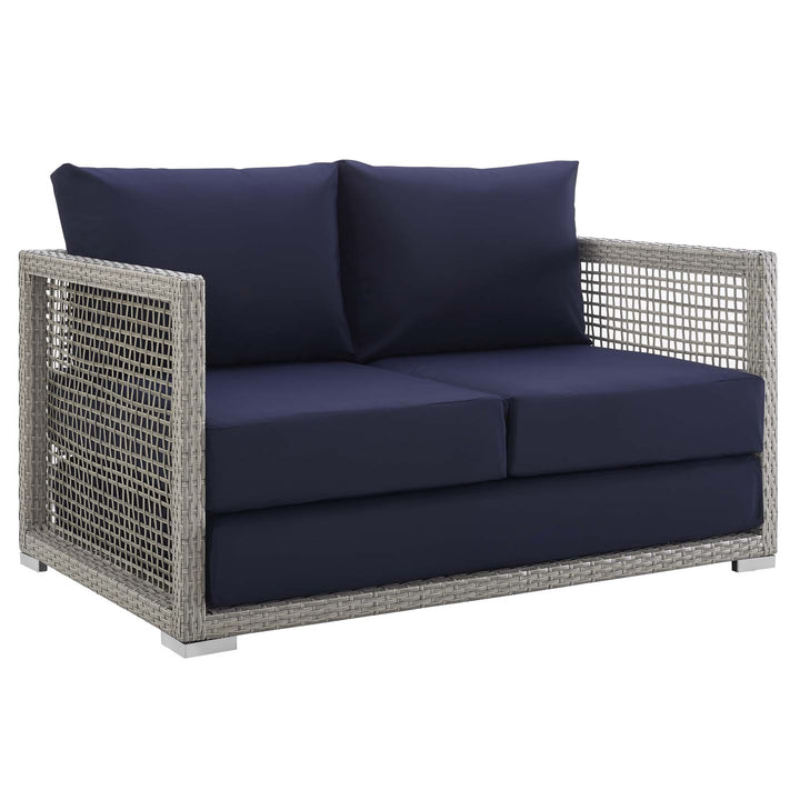 Aria Adventure Patio Wicker Rattan Loveseat