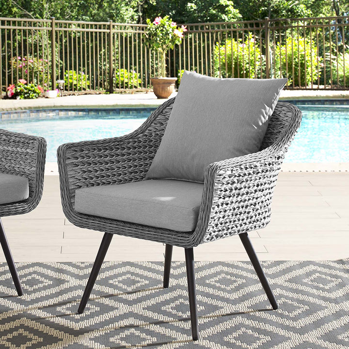 Eclipse Exterior Patio Wicker Rattan Armchair