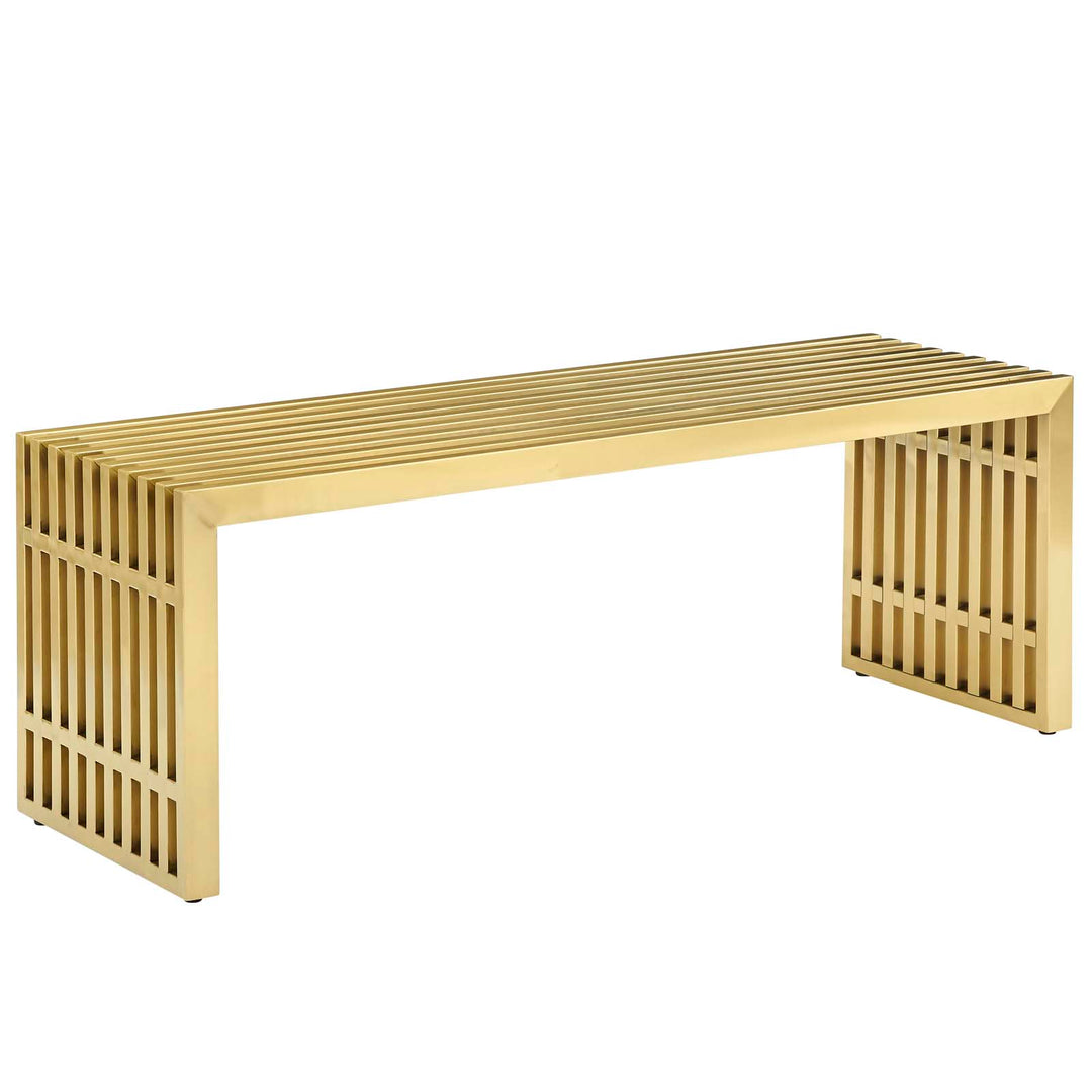 Gleam Medium Stainless Steel Bench