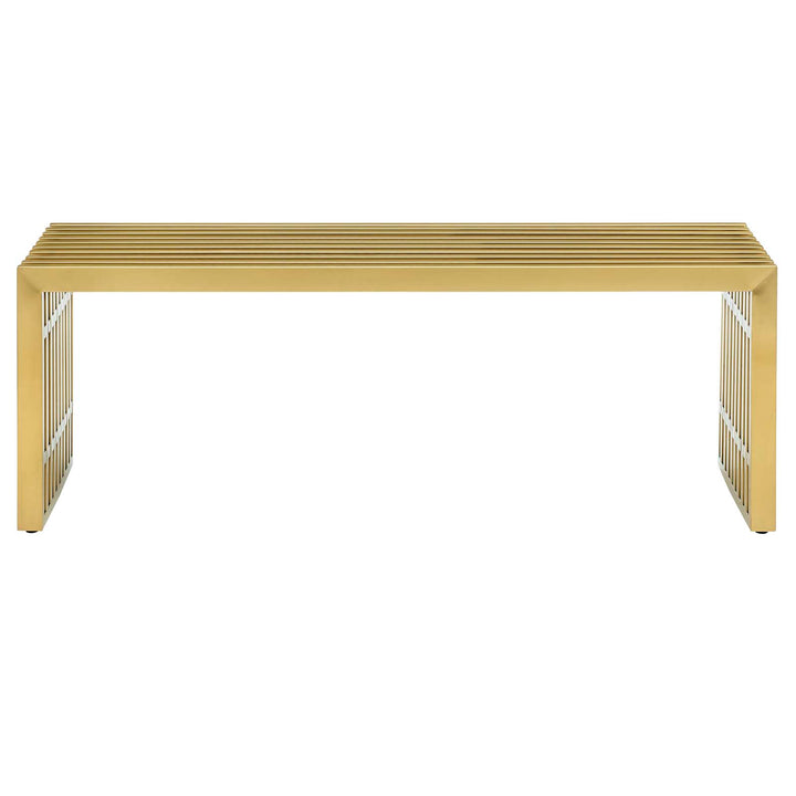 Gleam Medium Stainless Steel Bench