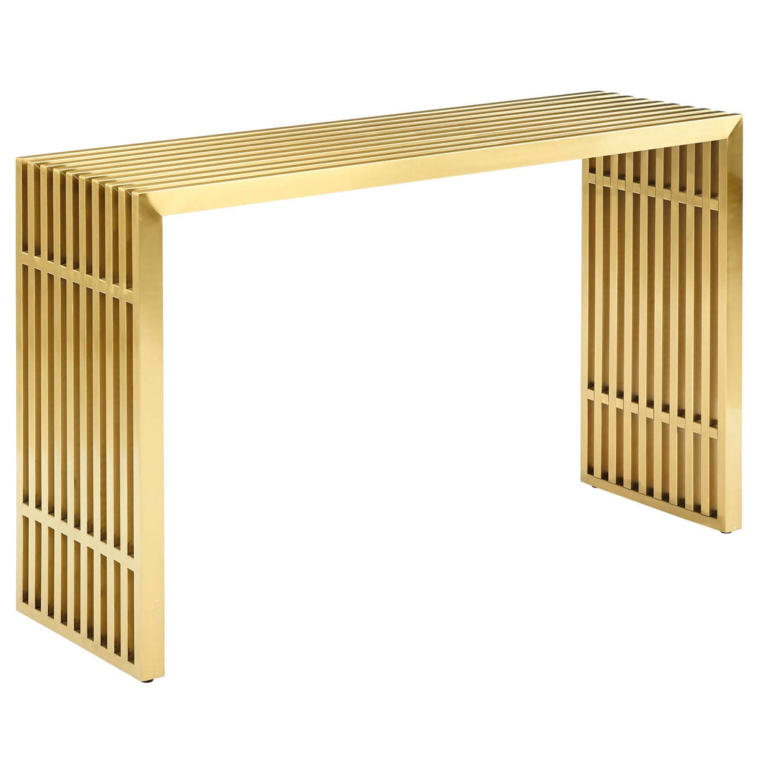 Gleam Stainless Steel Console Table