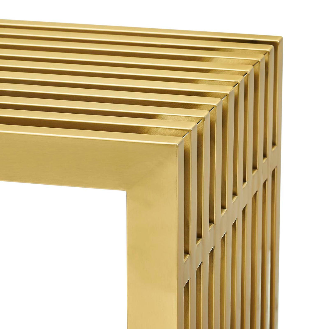 Gleam Stainless Steel Console Table