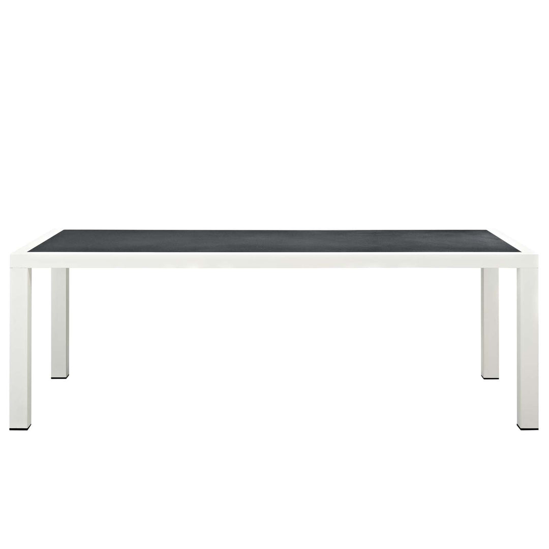 Summit 90.5" Outdoor Patio Aluminum Dining Table