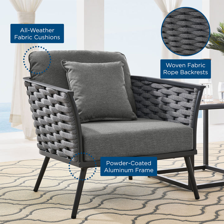 Summit Outdoor Patio Aluminum Armchair