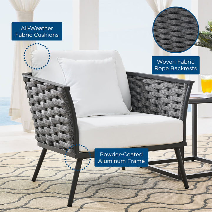 Summit Outdoor Patio Aluminum Armchair