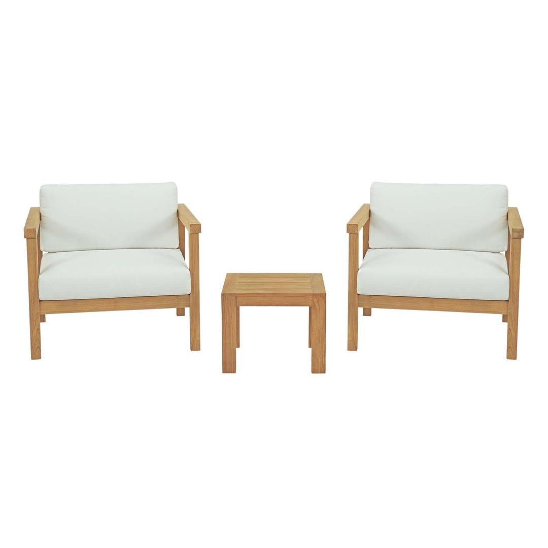 Belmont 3 Piece Outdoor Patio Teak Set