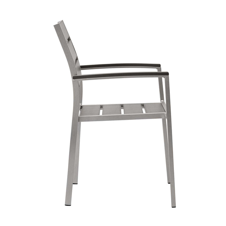 Seaside Outdoor Patio Aluminum Dining Armchair