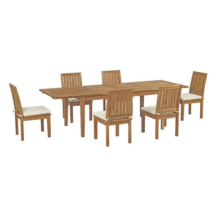 Monterey 7 Piece Outdoor Patio Teak Dining Set