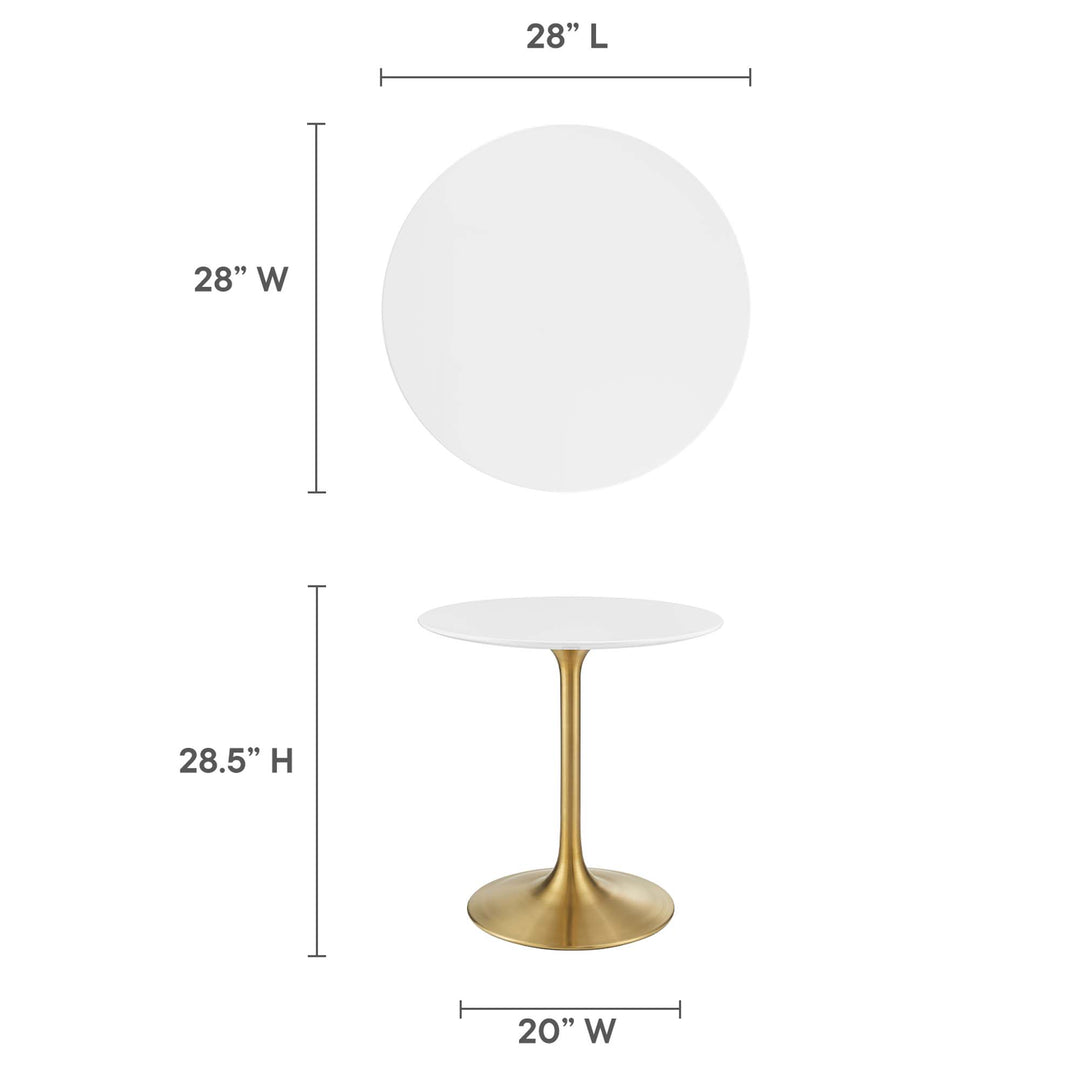 Lippa 28" Round Wood Dinner Table