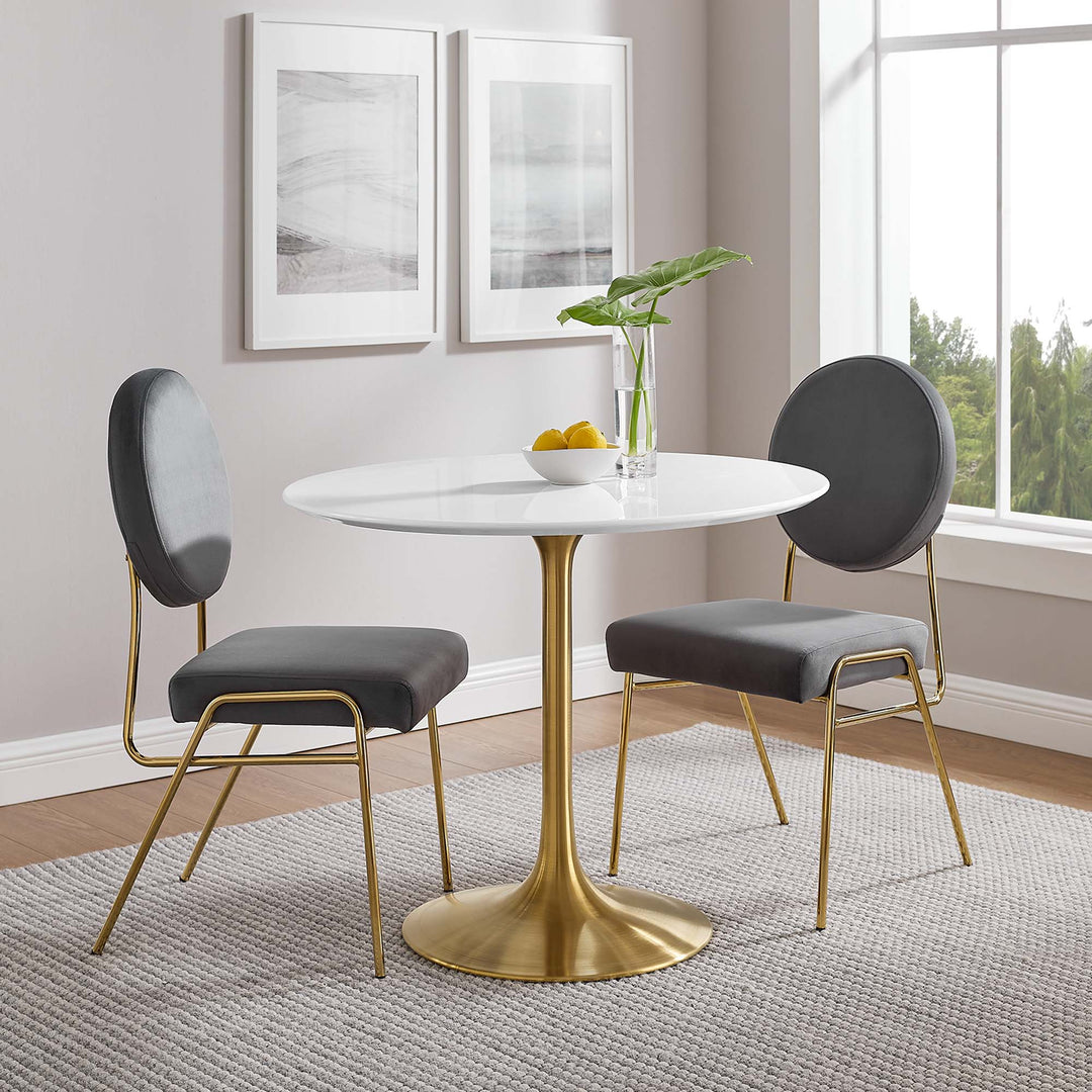 Livia 36" Round Wood Dining Table