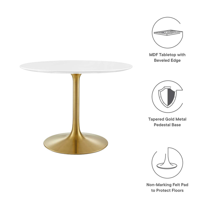 Lena 40" Round Wood Dining Table