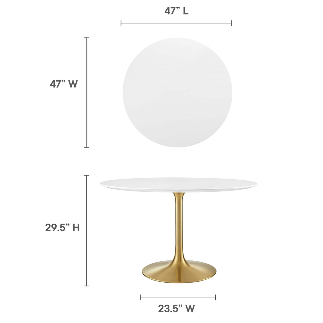 Luna 48" Round Wood Dining Table