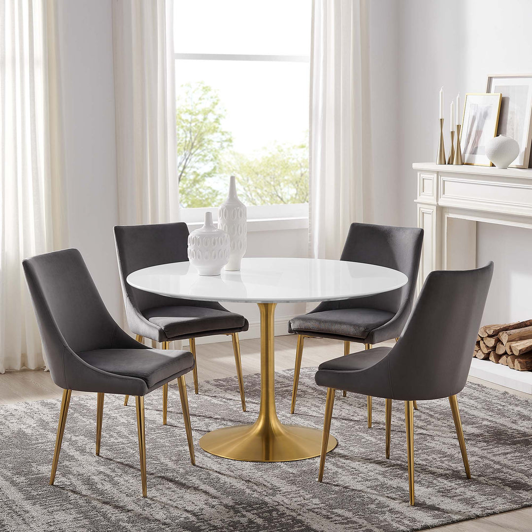 Luna 48" Round Wood Dining Table