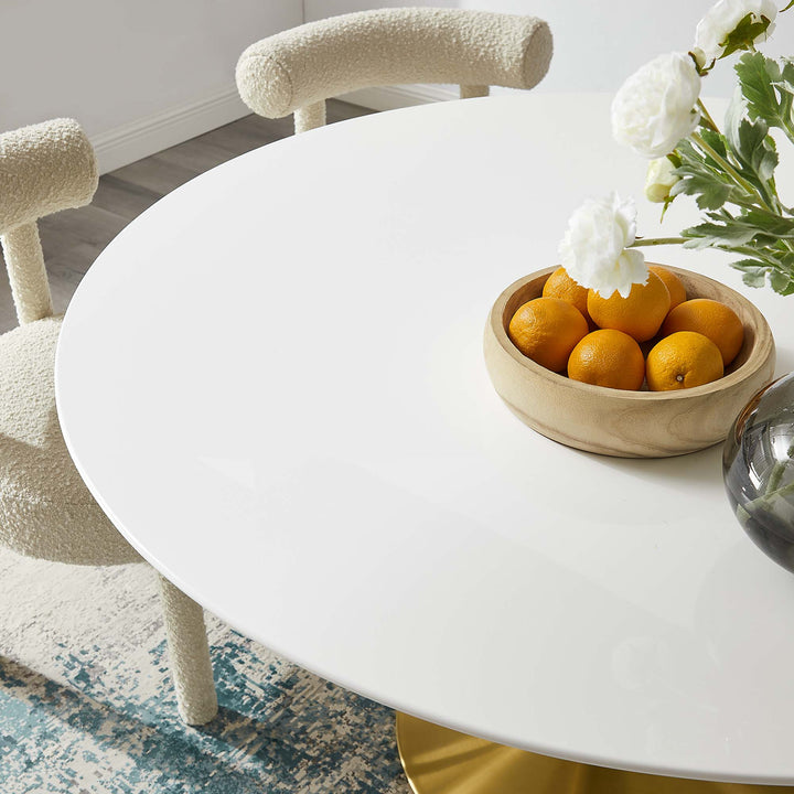 Lunar 54" Round Wood Dining Table