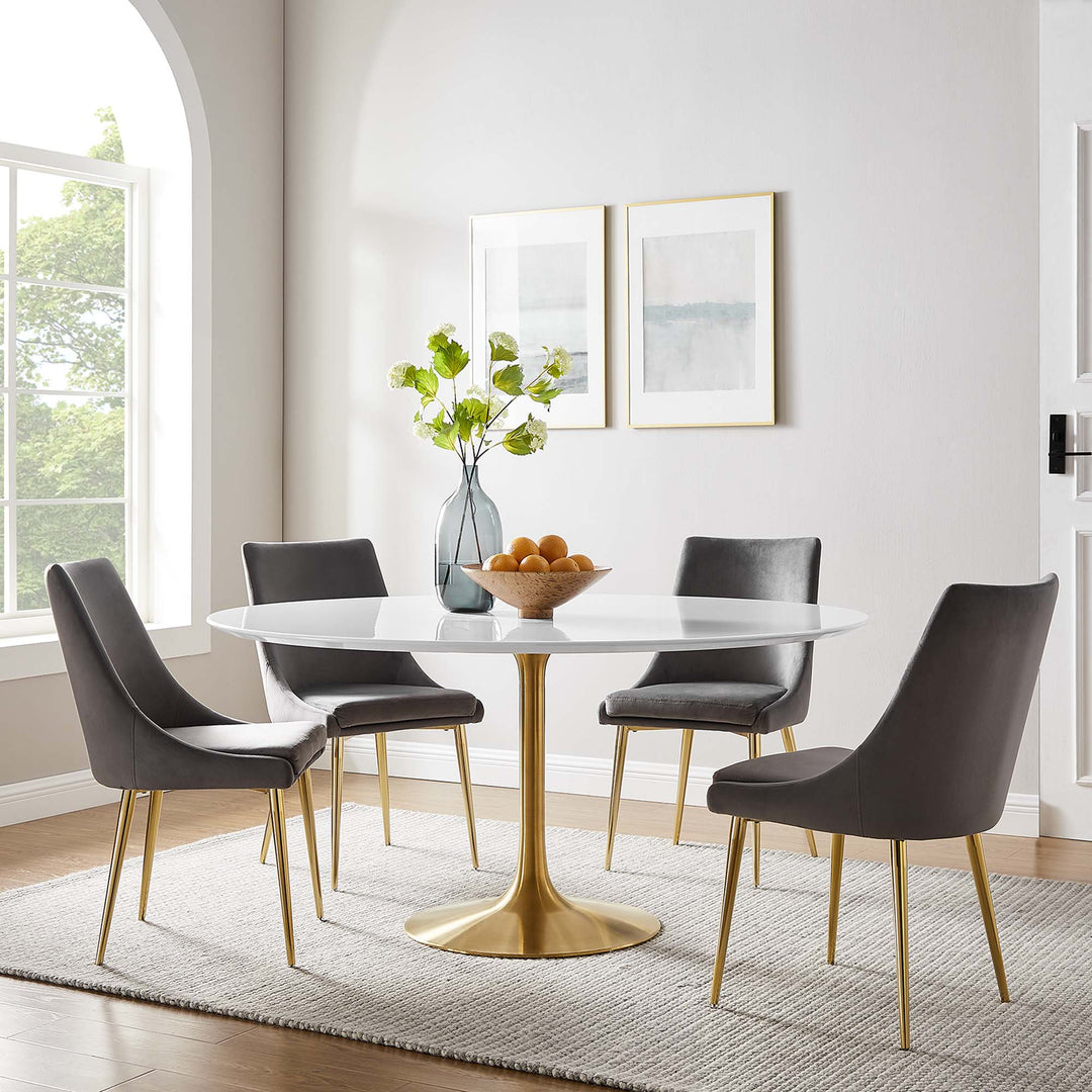 Luxe 60" Round Wood Dining Table