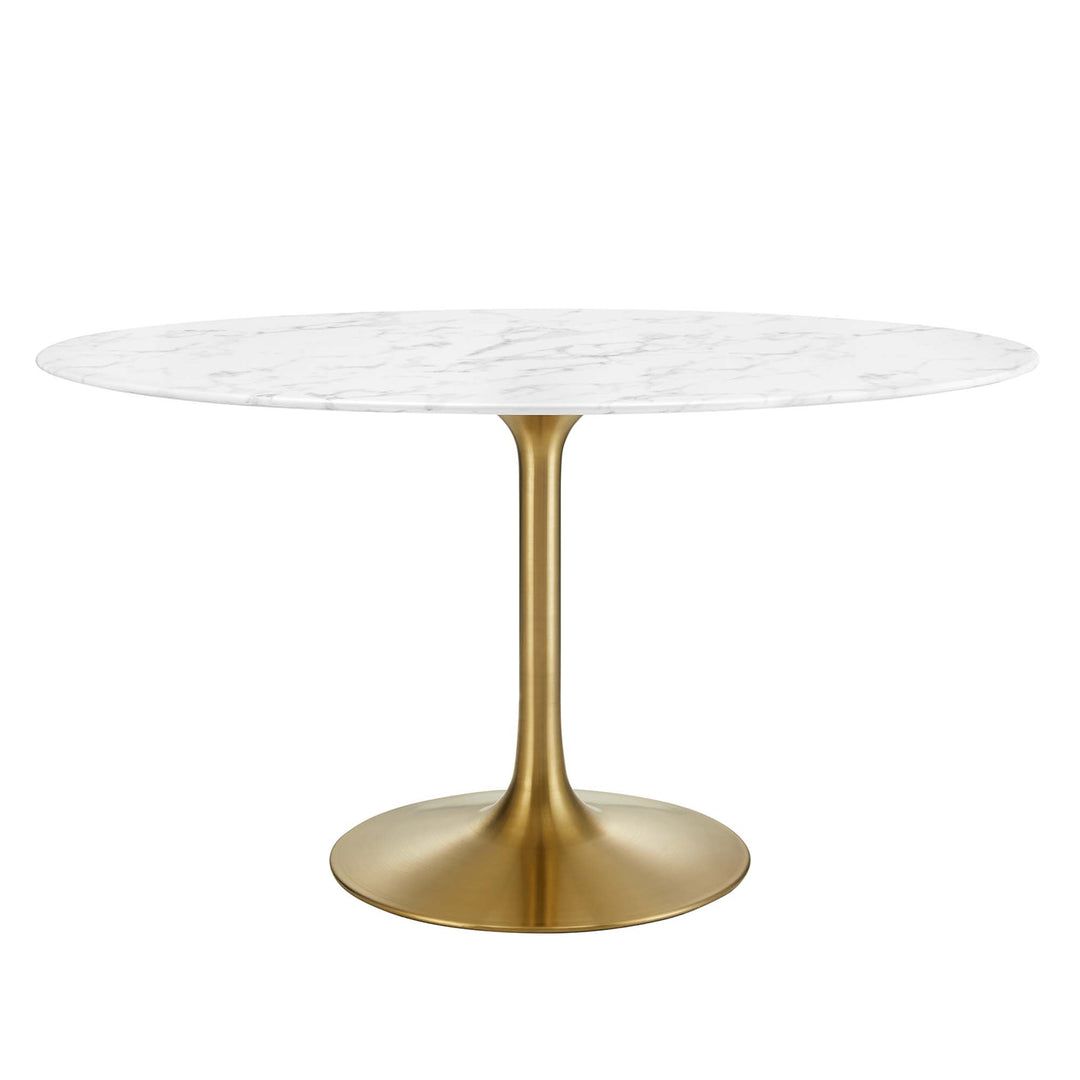 Lippa 54" Oval Onyx Dining Table