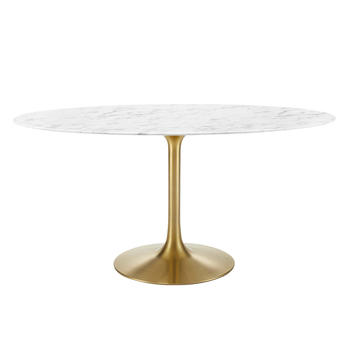 Luxe 60" Oval Onyx Dining Table