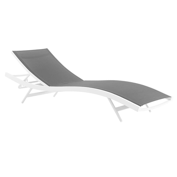 Glimmer Outdoor Patio Mesh Chaise Lounge Chair