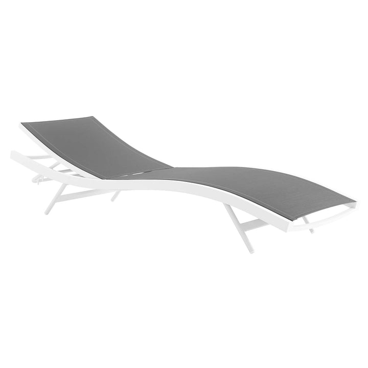 Glimmer Outdoor Patio Mesh Chaise Lounge Chair