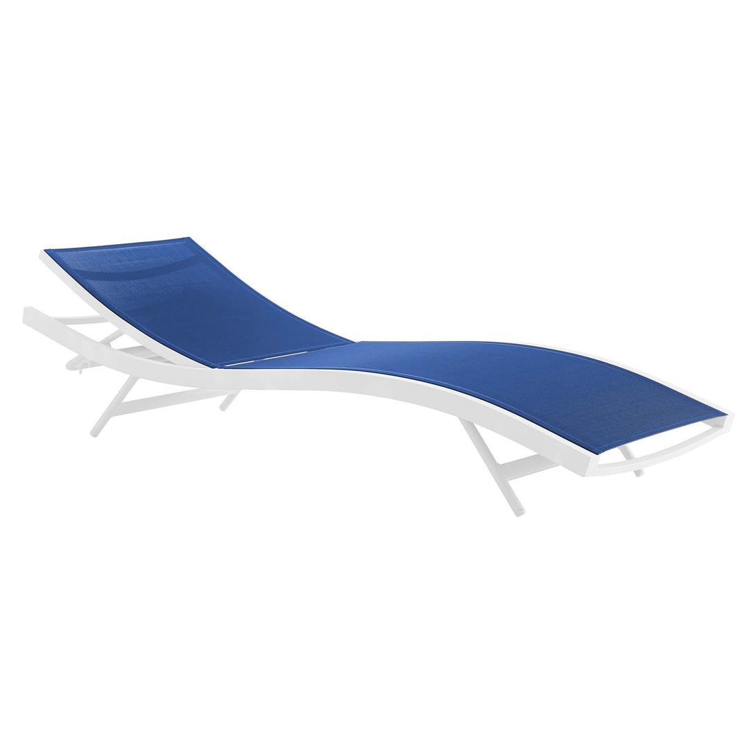 Glimmer Outdoor Patio Mesh Chaise Lounge Chair