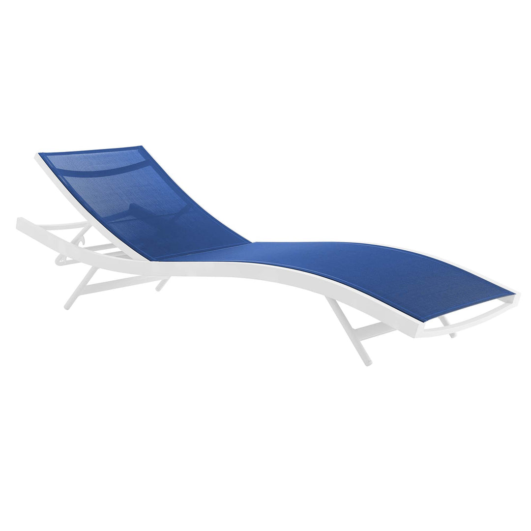 Glimmer Outdoor Patio Mesh Chaise Lounge Chair