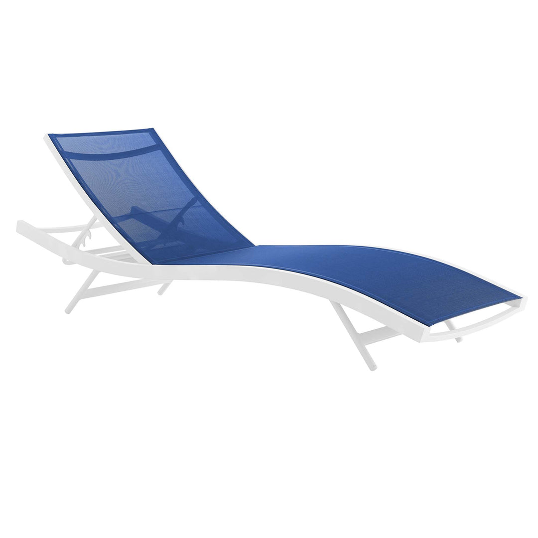 Glimmer Outdoor Patio Mesh Chaise Lounge Chair