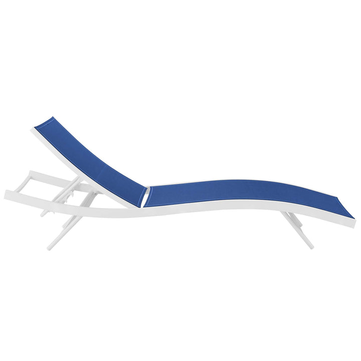 Glimmer Outdoor Patio Mesh Chaise Lounge Chair